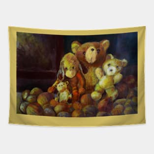 Still Life With Teddy Bears Tapestry