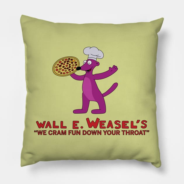 Wall E Weasel's Pillow by saintpetty