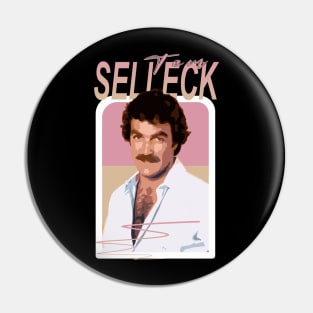 TOM SELLECK Pin