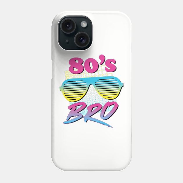 80's Bro Vintage Blinds Sunglasses Throwback Party Costume Phone Case by andzoo