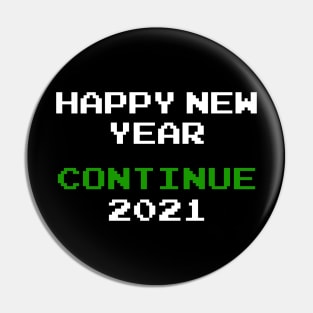 Happy New Year 2021 - Retro Gaming -New Years Eve Pin