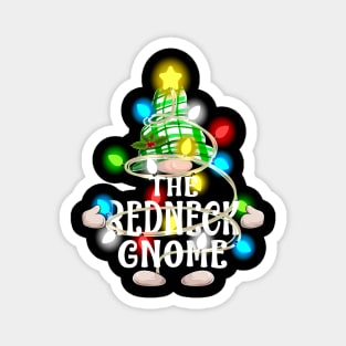 The Redneck Gnome Christmas Matching Family Shirt Magnet