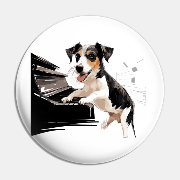 Dog playing piano Pin by Graceful Designs