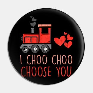 Kids I Choo Choo Choose You Valentines Day Train Toddler Boys Pin