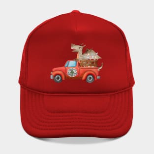 Dragon Christmas Tree Farm Hat