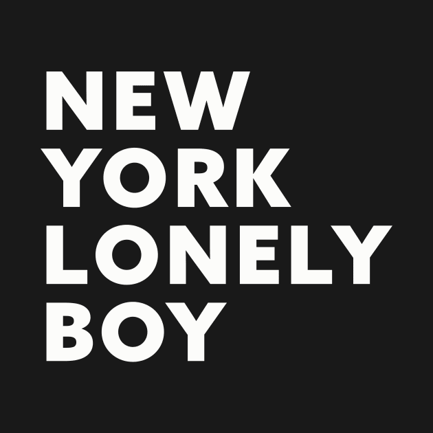 New York Lonely Boy by Friend Gate