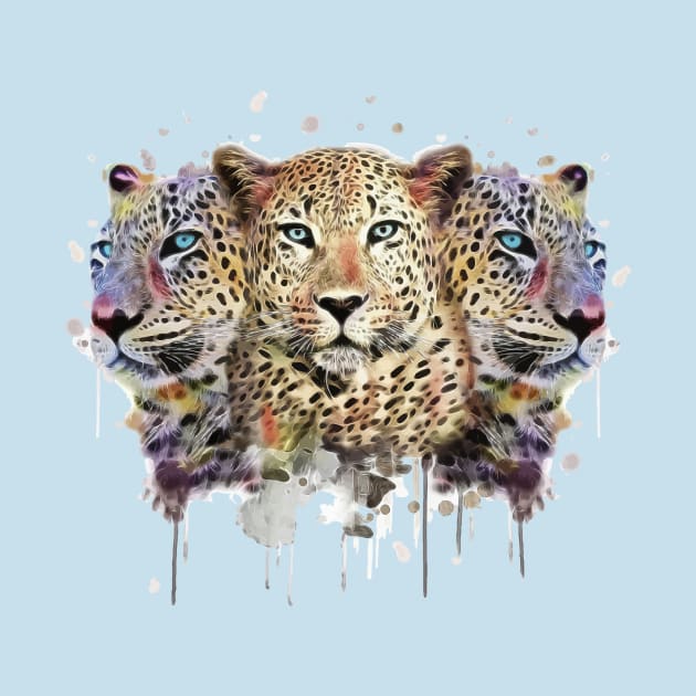 Watercolor Leopard by ConnectingtoNature