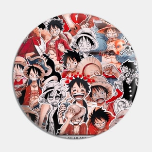 Luffy All Moods Pin