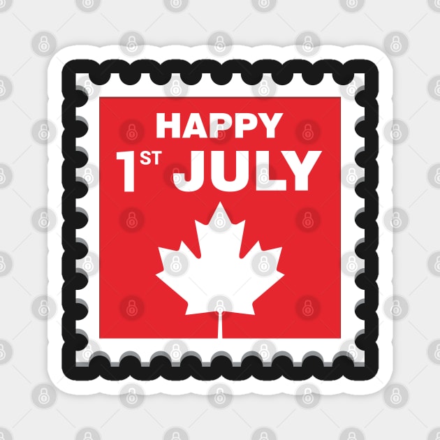 Happy 1st July Happy Canada Day Magnet by RedoneDesignART