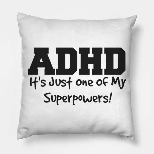 adhd Pillow by Bernesemountaindogstuff