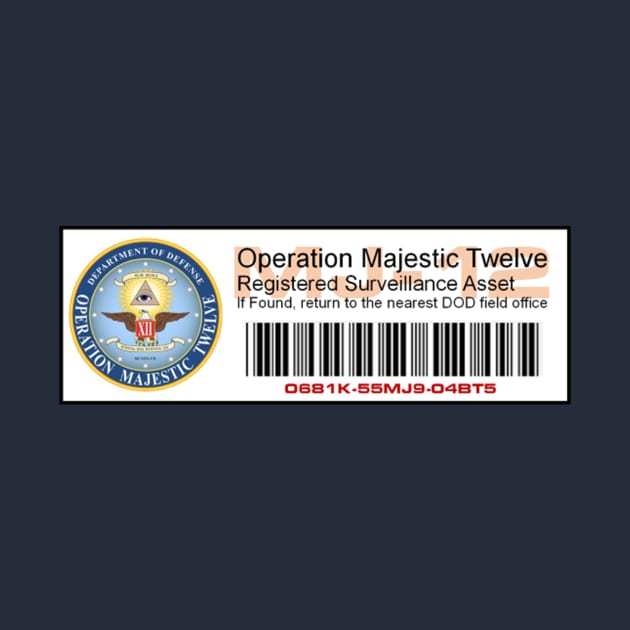 MJ-12 Asset Tag - Majestic Twelve by Starbase79