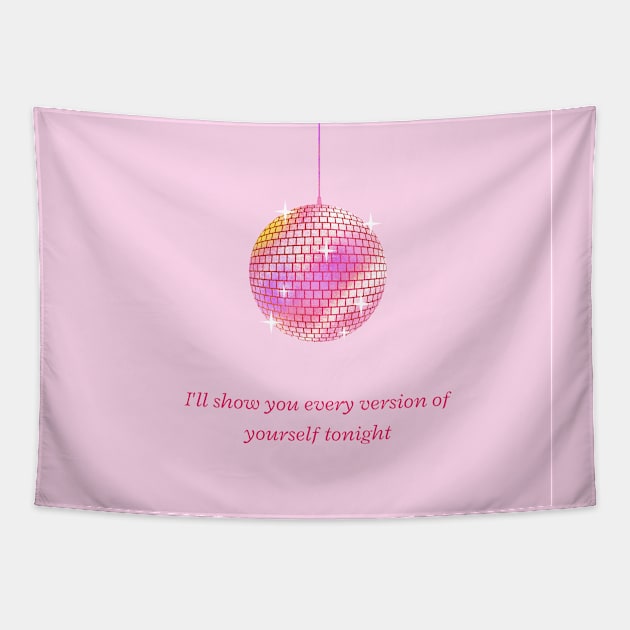 mirrorball quote Tapestry by kennaplate