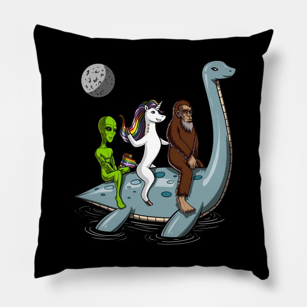 Cryptozoology Adventure Pillow by underheaven