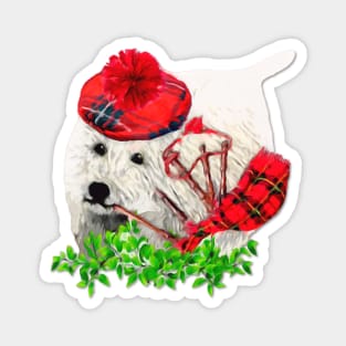 West Highland Scottish Terrier Dog Magnet