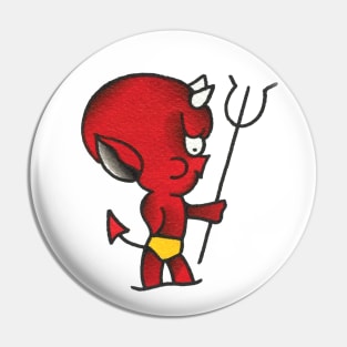 Lil' Devil Tattoo Design Pin