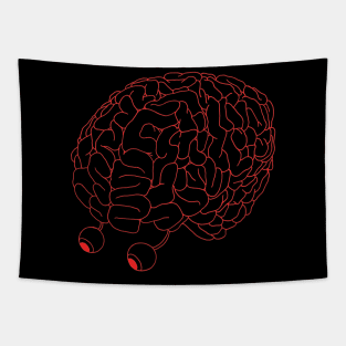 Brain_Red Tapestry