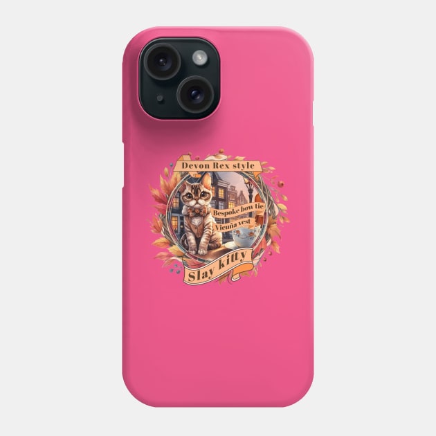 Cat Couture Bespoke Vicuña Slay Kitty Style 07D Phone Case by catsloveart