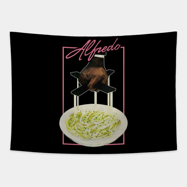 Alfredo Fettuccine Tapestry by meantibrann