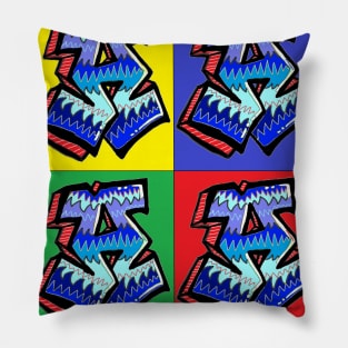 pop art graffiti a 4 Pillow