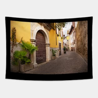 Street in Arco in North Italy Tapestry