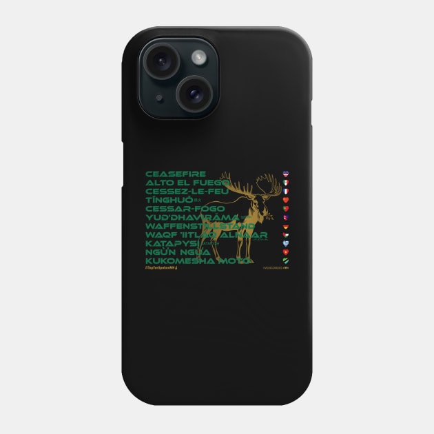 CEASEFIRE: Say ¿Qué? Top Ten Spoken (New Hampshire) (Moose) Phone Case by Village Values