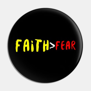 Let your faith be bigger than your fear Pin