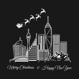 Merry Christmas Happy New Year Sydney Australia T-Shirt