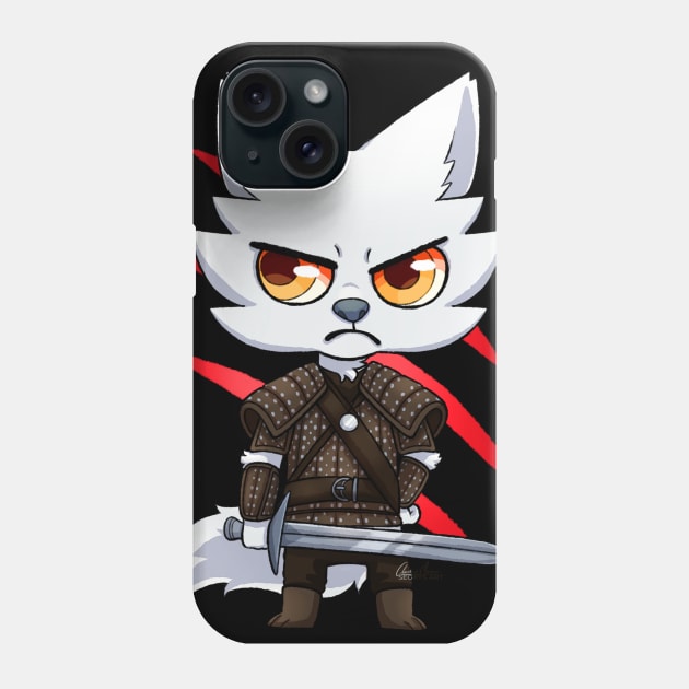 The White Wolf Phone Case by seosaur