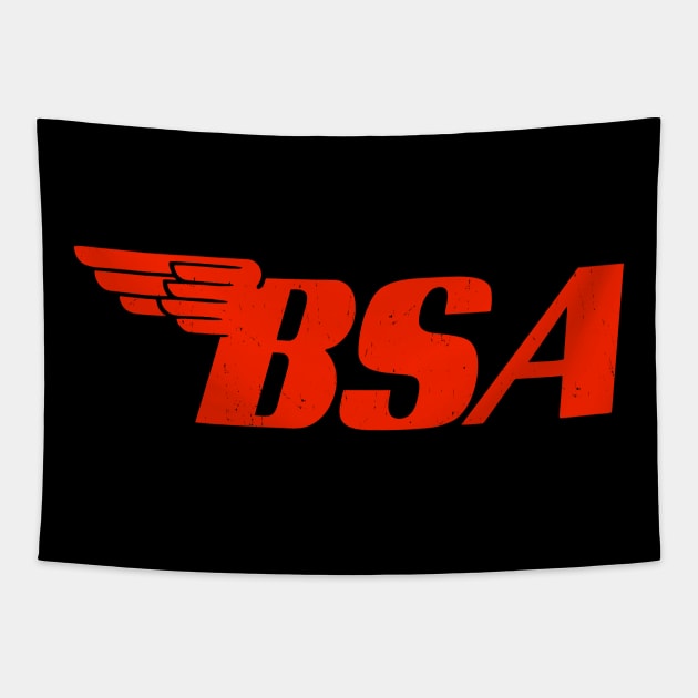 bsa motorcycle Tapestry by small alley co