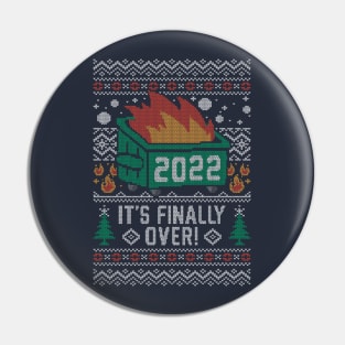 2022 is Over Christmas Sweater Pin