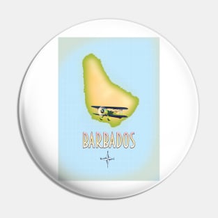 Barbados Island map Pin