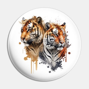 Twin Tigers Pin