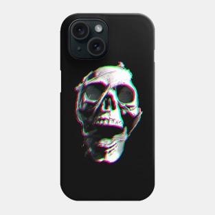 Ghost Night Spookshow Glitched Screaming Skull Phone Case