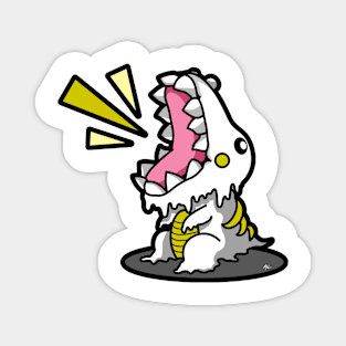 SM3GMASAURUS REX WHITE (YELLOW) Magnet