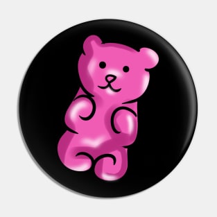 Cute Pink Gummy Bear Pin