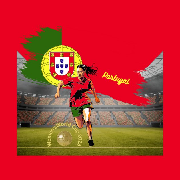 Portugal Football Shirt, Unisex T-Shirt, Women’s World Cup, soccer t-shirts, football shirts, women’s football, Portugal national football by Clinsh Online 