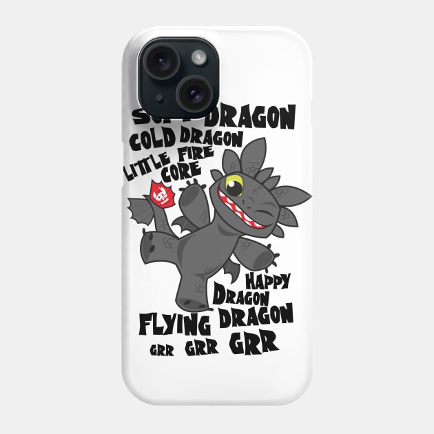 Soft Dragon Phone Case by Kuitsuku