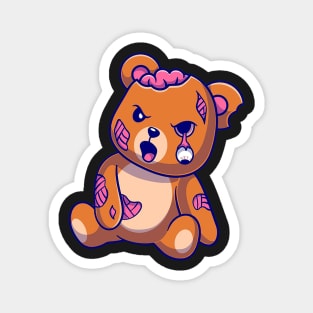 Angry Teddy Bear Magnet