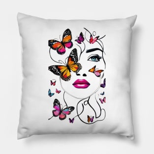 Lady Butterfly Pillow