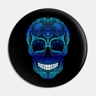 blue sugar skull Pin