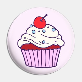 Red Velvet Cupcake Pin