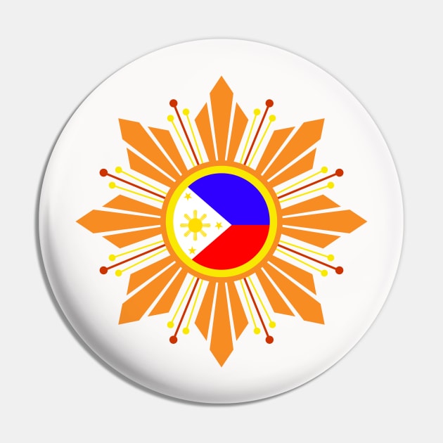 filipino flag Pin by Moonwing