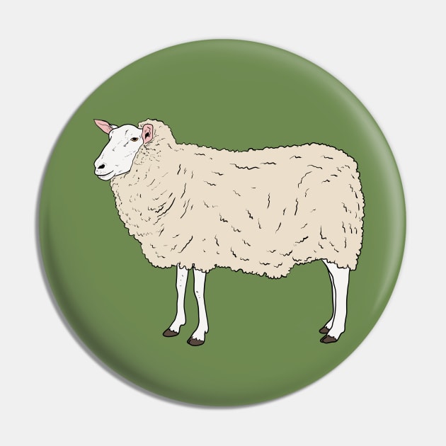 Sheep Pin by tabslabred