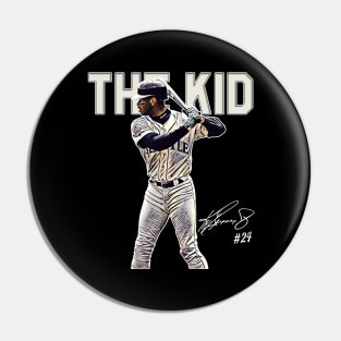 Ken Griffey Jr The Kid Basketball Legend Signature Vintage Retro 80s 90s Bootleg Rap Style Pin