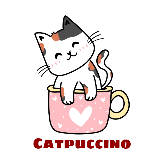 Catpuccino - Cat Pun by Allthingspunny