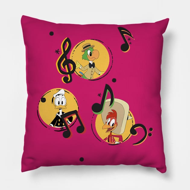 Three Caballeros...2017 Pillow by Amores Patos 