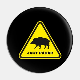 Jakt pågår Pin