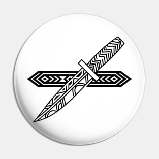 The Knife (Black) Pin