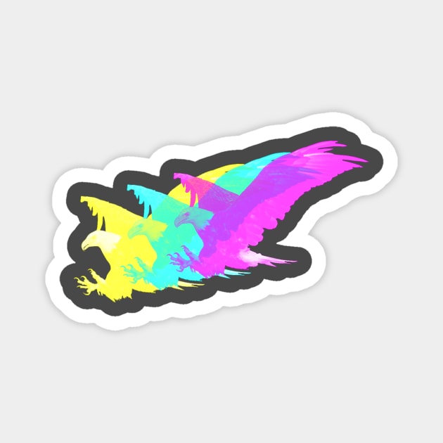 Eagles! Cyan! Magenta! Yellow! Magnet by TRIME