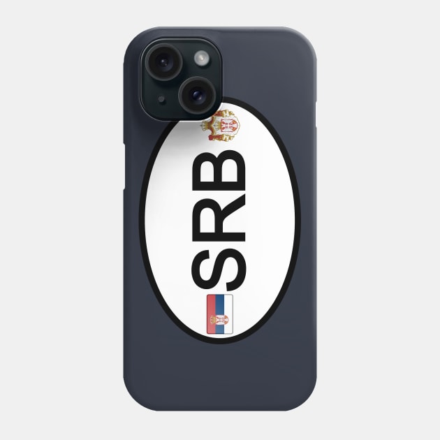 Serbia car country code Phone Case by Travellers